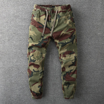 Stefan | Herren Hose mit elastischem Bund im Camouflage-Stil