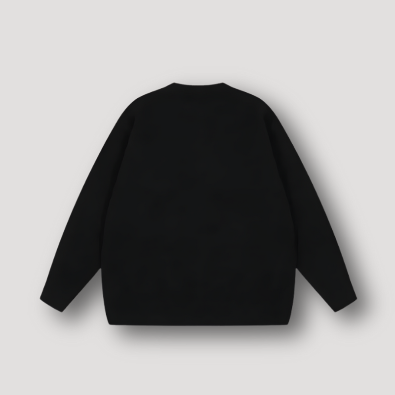 Nicole | Damen Winter Strickpullover mit Herz-Patch