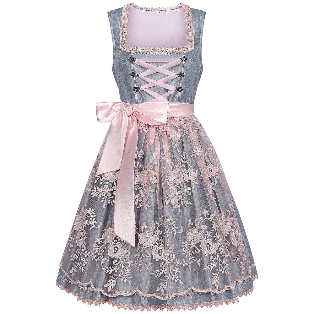 Emilia | Damen Besticktes Spitzen-Dirndl für Oktoberfest