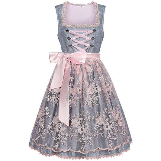 Emilia | Damen Besticktes Spitzen-Dirndl für Oktoberfest