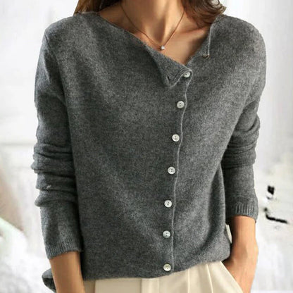 Sabina | Strickpullover mit Knöpfen Damen