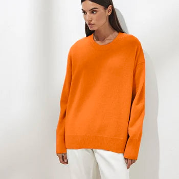 Anna | Damen Winterpullover mit Rippbündchen