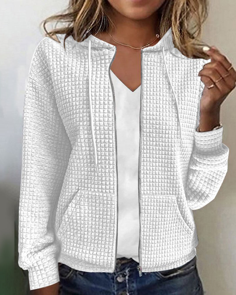 Viola | Damen Winter Hoodie mit Reißverschluss
