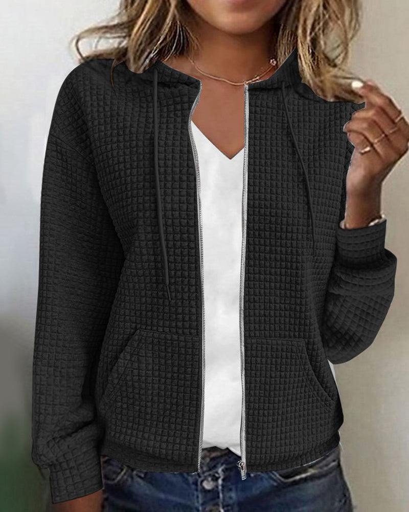 Viola | Damen Winter Hoodie mit Reißverschluss
