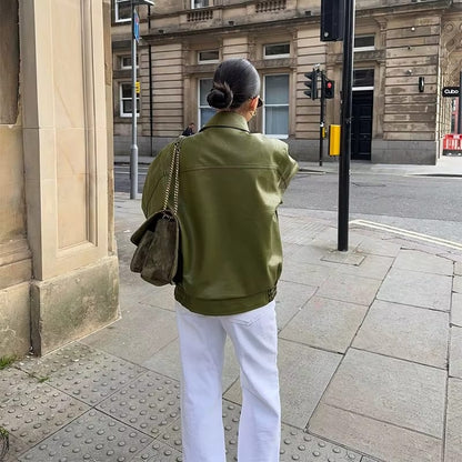 Jasmin | Damen Oversized Jacke Lässiges Winteroutfit