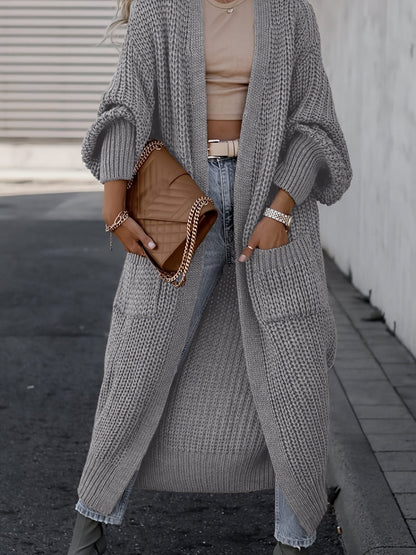 Theresa | Damen Langer Strickcardigan