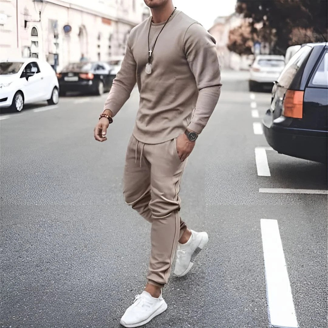 Niklas | Herren Rundhals Pullover-und-Jogginghosen-Set