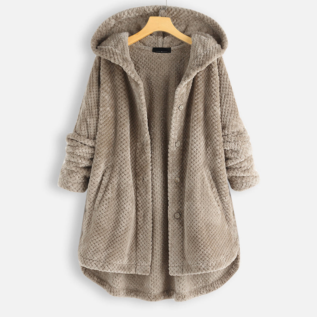 Bettina | Damen Fleece Cardigan mit Knöpfen