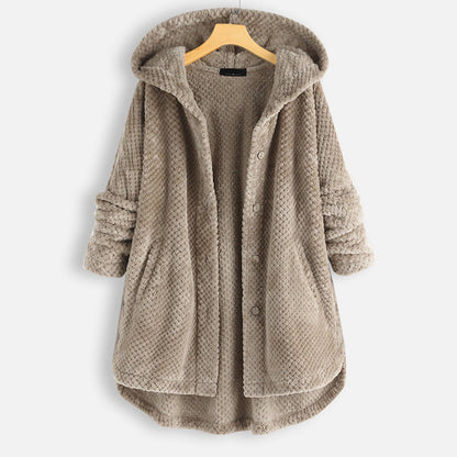 Bettina | Damen Fleece Cardigan mit Knöpfen