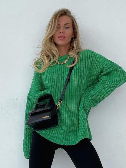 Maria | Damen Winter Strickpullover mit lockerer Passform
