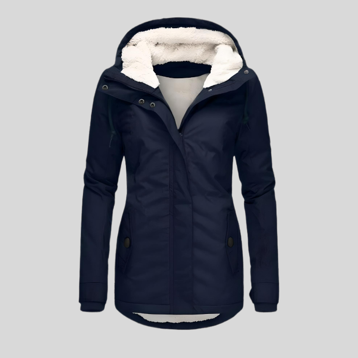 Gabriela | Damen Winterjacke mit Kapuzenfutter