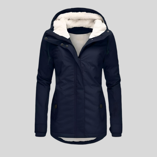 Gabriela | Damen Winterjacke mit Kapuzenfutter