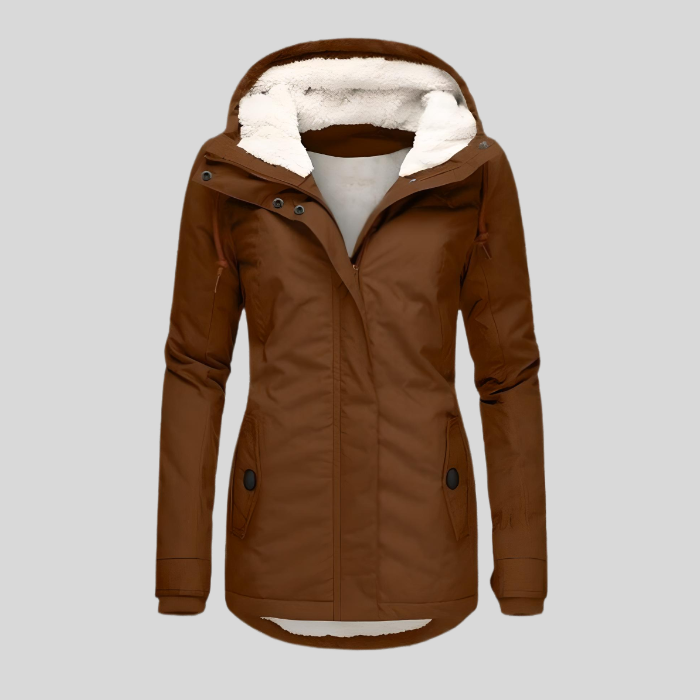 Gabriela | Damen Winterjacke mit Kapuzenfutter