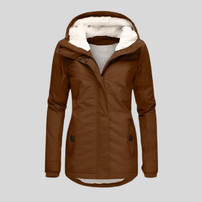 Gabriela | Damen Winterjacke mit Kapuzenfutter