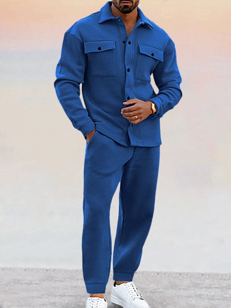 Jakob | Herren Zweiteiliges Winterset mit Knopfleiste vorne