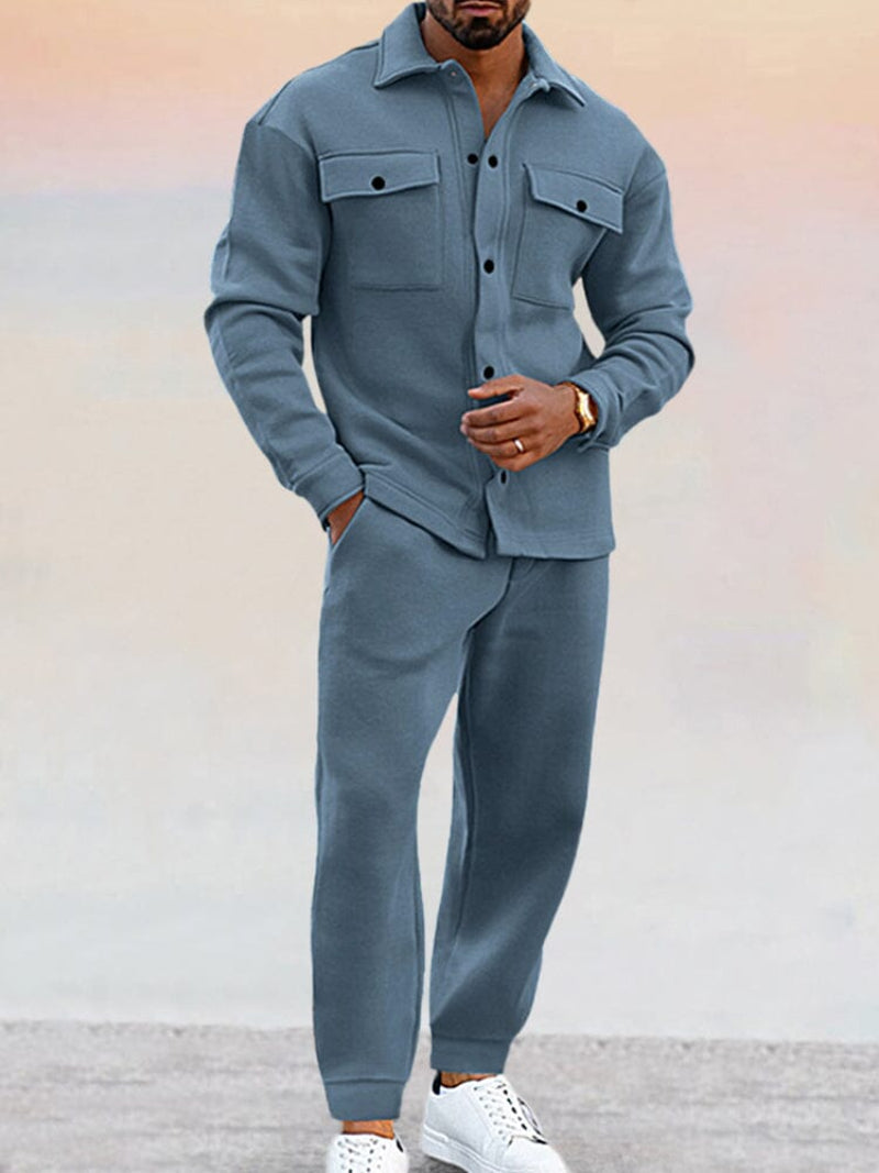 Jakob | Herren Zweiteiliges Winterset mit Knopfleiste vorne