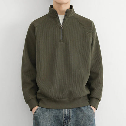 Bruno | Herren Pullover mit Viertelreißverschluss und Relaxed Fit