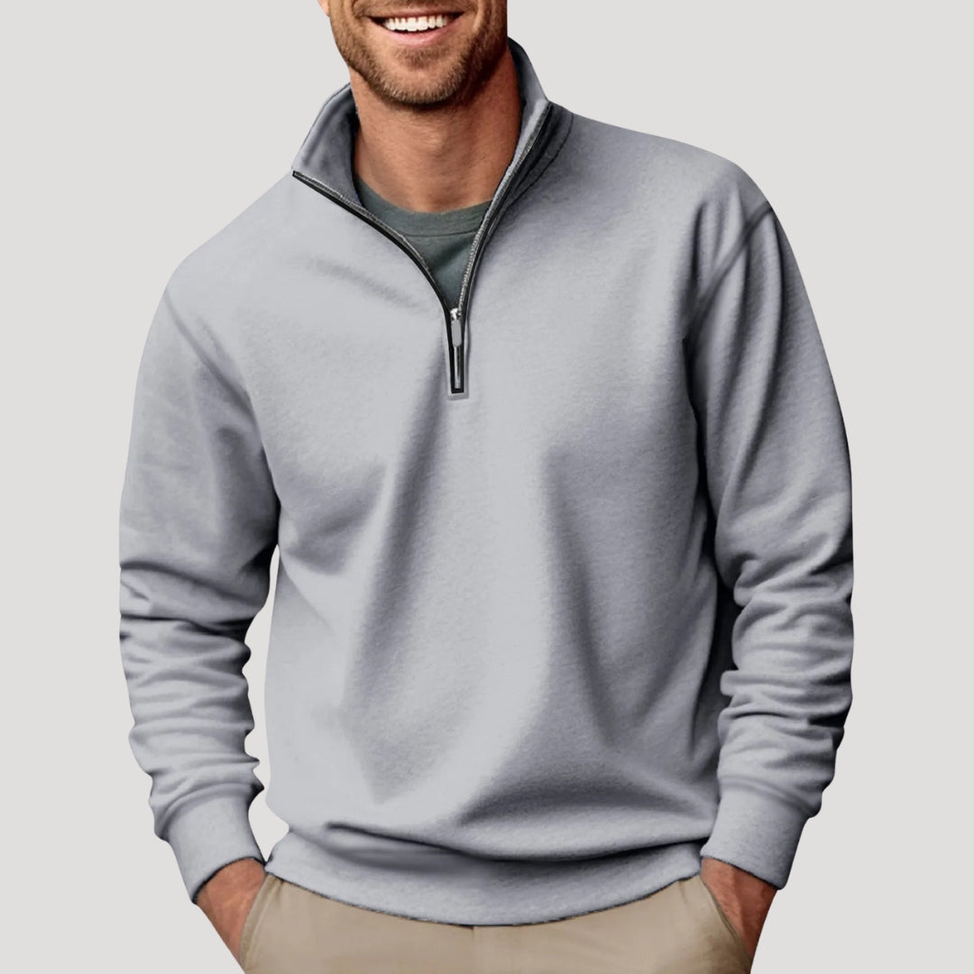 Tobias | Herren Freizeit Halb-Zip Pullover Sweatshirt