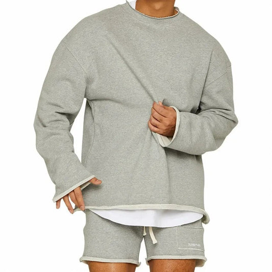 Stefan | Herren Zweiteiliges Lounge Sweatshirt- und Shorts-Set