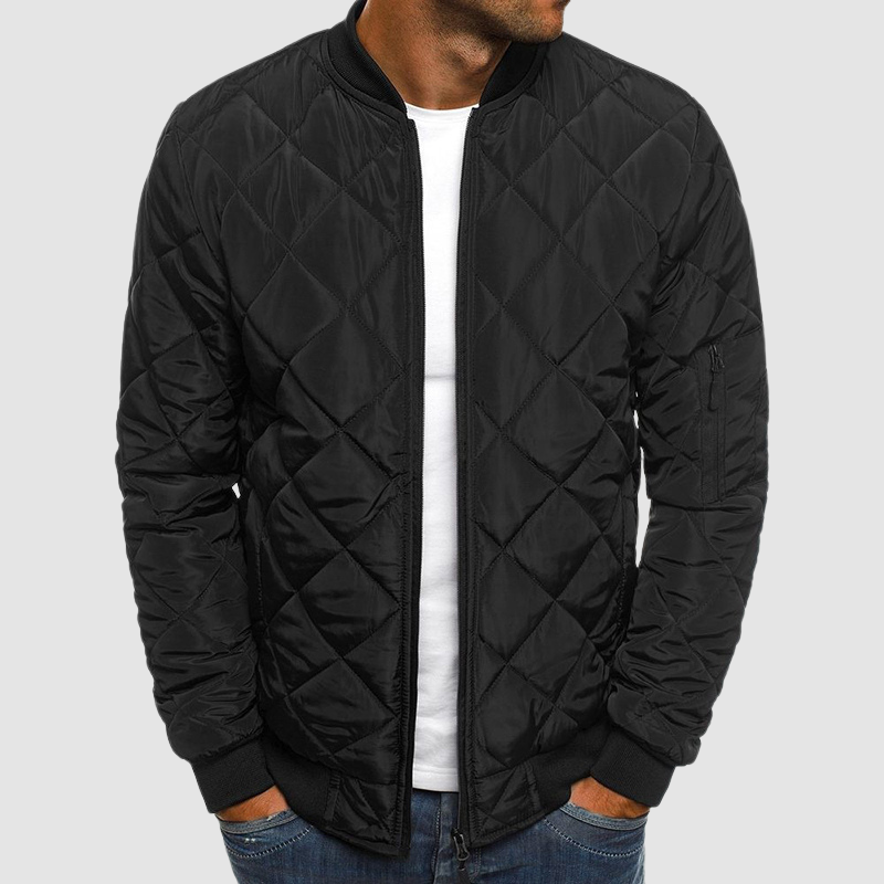 Florian | Herren Bomberjacke mit gestepptem Diamantmuster