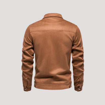Franziska | Herren Klassischer Bombermantel mit Wildlederoptik