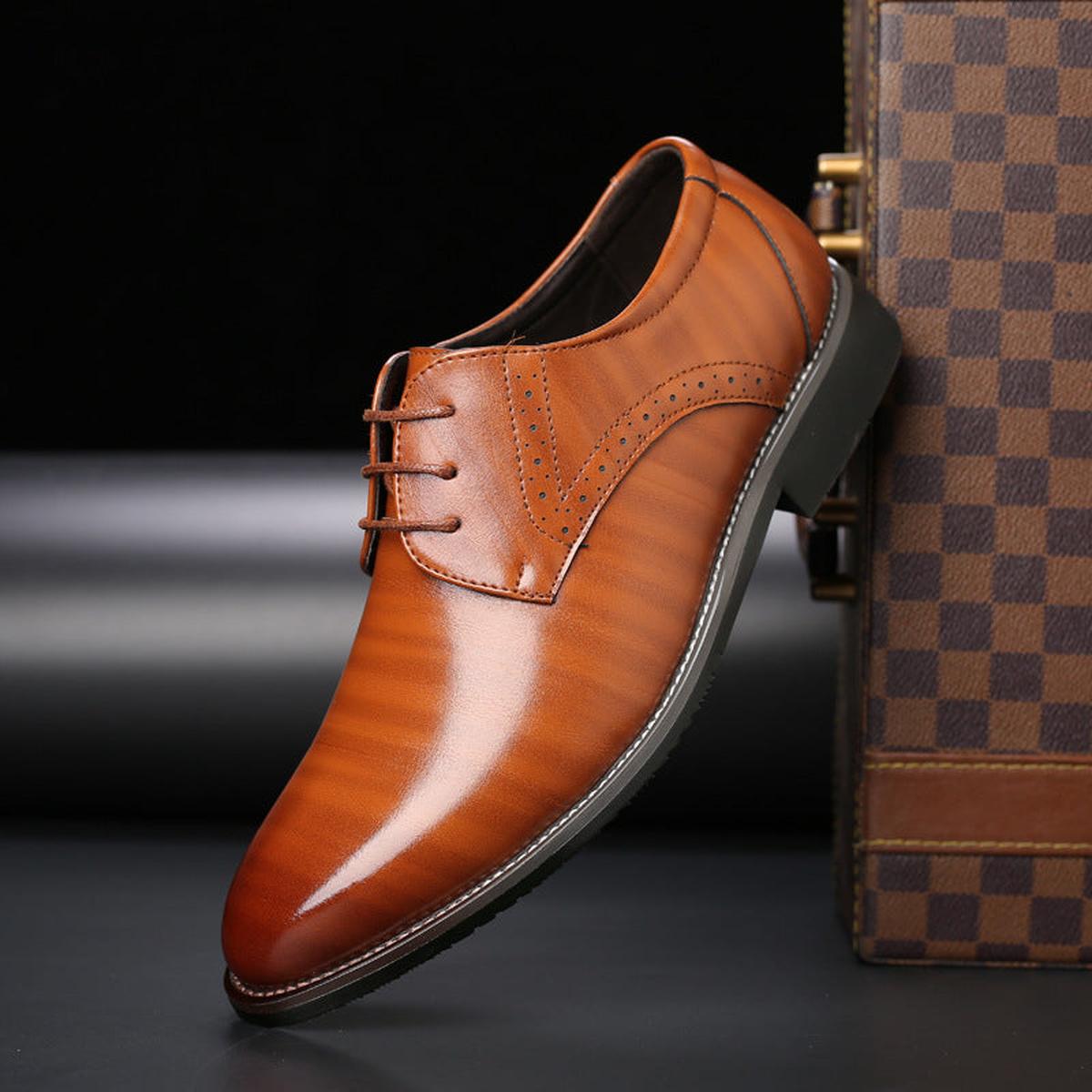 Heinrich | Herren Klassische Elegante Derby-Business-Schuhe