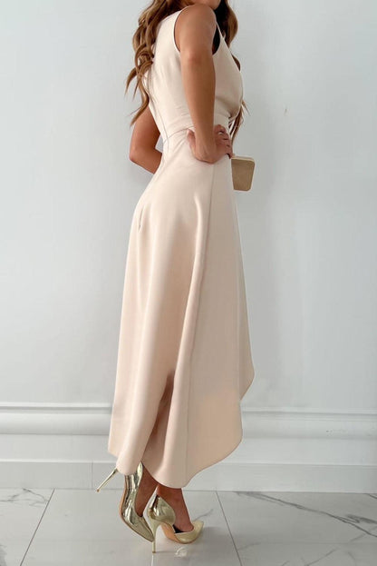 Emma | Stylisches Damen Midi-Kleid mit asymmetrischem Schnitt