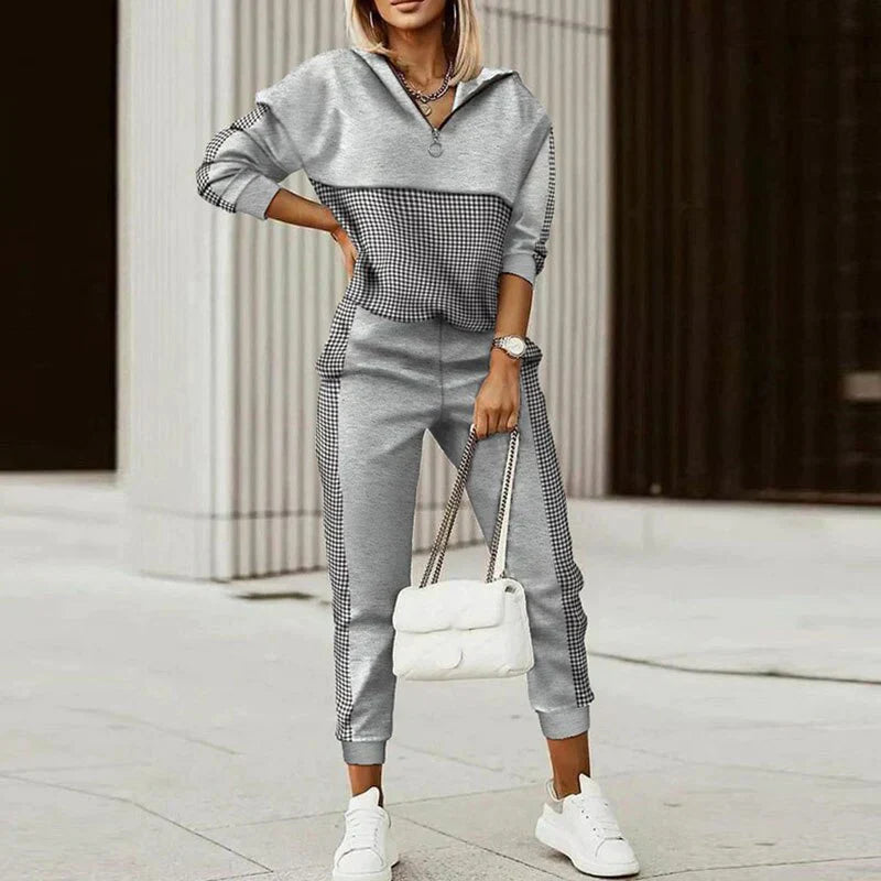 Marion | Damen Langarm-Freizeit-Jogginganzug Set