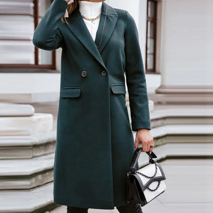 Sabina | Damen Winter Doppelreihiger Mantel