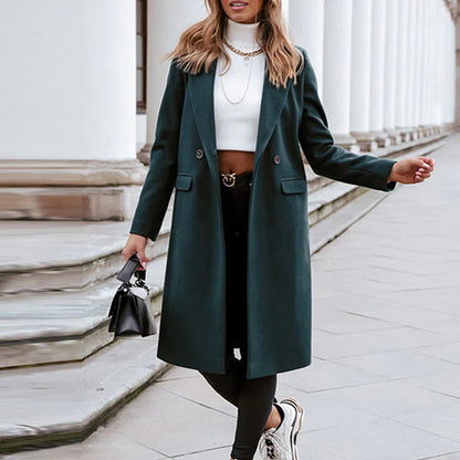 Sabina | Damen Winter Doppelreihiger Mantel