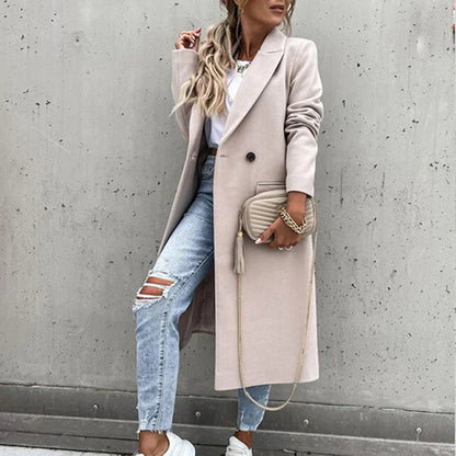 Sabina | Damen Winter Doppelreihiger Mantel
