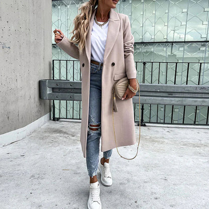 Sabina | Damen Winter Doppelreihiger Mantel