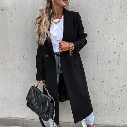 Sabina | Damen Winter Doppelreihiger Mantel