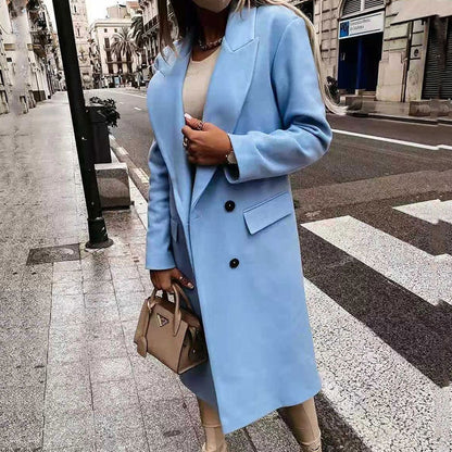 Sabina | Damen Winter Doppelreihiger Mantel