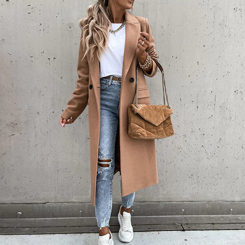 Sabina | Damen Winter Doppelreihiger Mantel