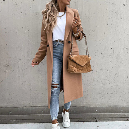 Sabina | Damen Winter Doppelreihiger Mantel