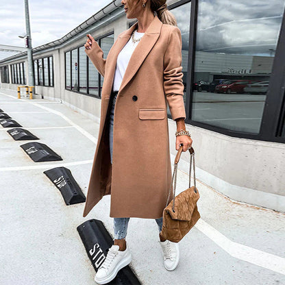 Sabina | Damen Winter Doppelreihiger Mantel