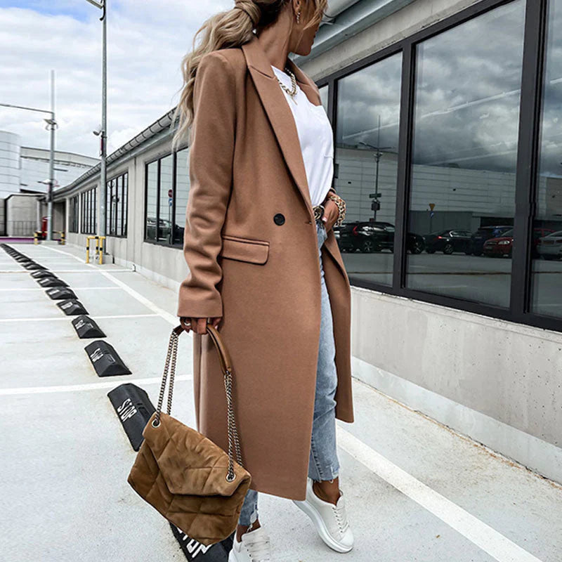 Sabina | Damen Winter Doppelreihiger Mantel