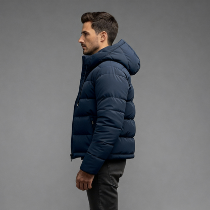 Nils | Herren Winter Steppjacke Mit Kapuze