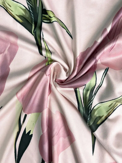 Bettina | Damen Zweiteiliges Midikleid mit Blumenmuster