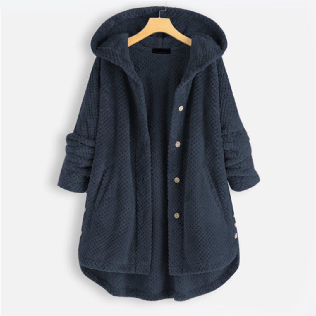 Bettina | Damen Fleece Cardigan mit Knöpfen