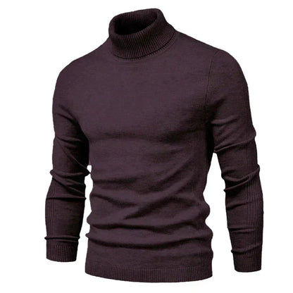 Andreas | Herren Gestrickter Warmer Rollkragen-Winterpullover