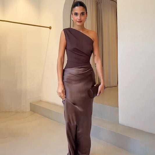 Daniela | Schickes Damen Ein-Schulter-Abendkleid