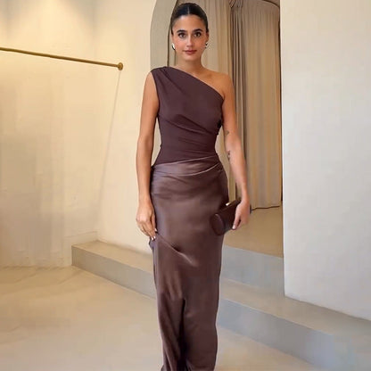Daniela | Schickes Damen Ein-Schulter-Abendkleid