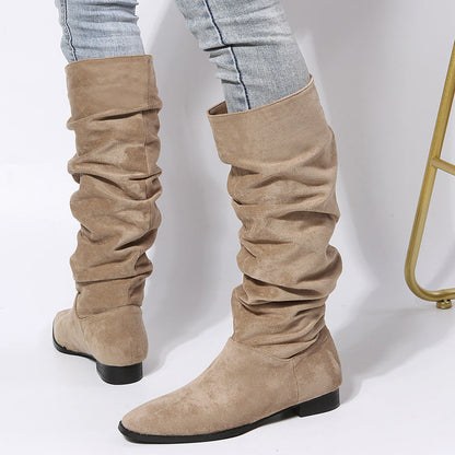 Hanna | Damen Kniestiefel mit lockerer Passform