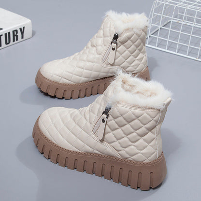 Veronika | Damen Winter Stepp Stiefeletten mit Reißverschluss