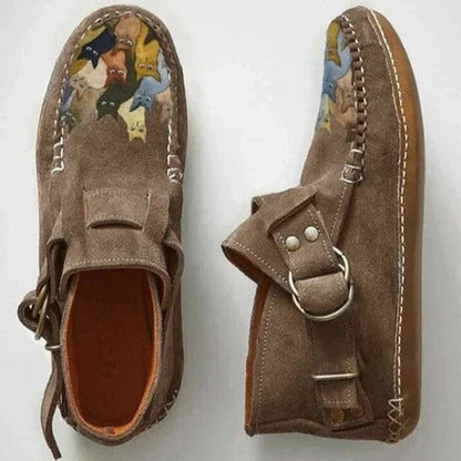 Beatrice | Damen Winter Wildlederstiefel mit Fütterung aus Fell
