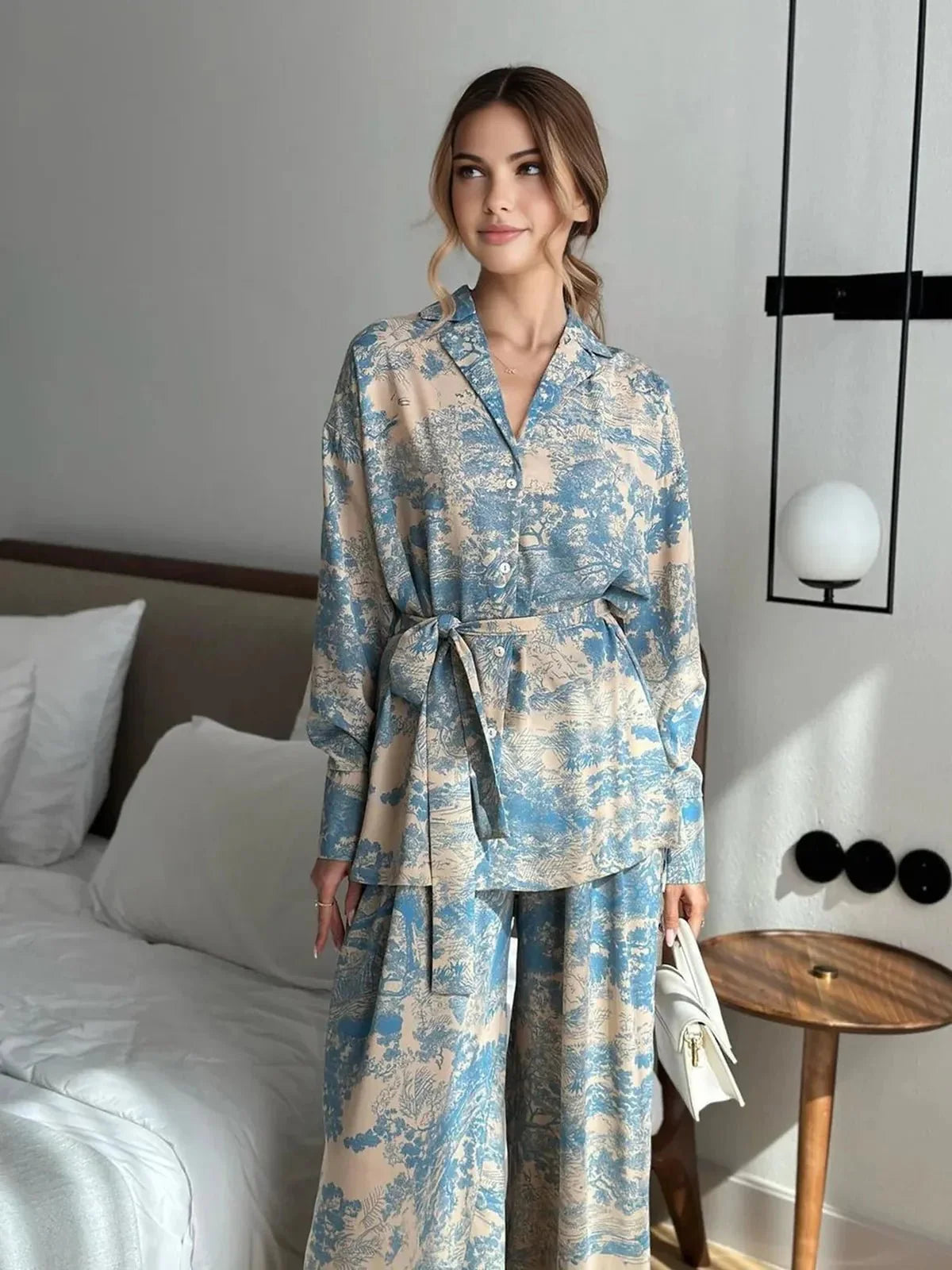 Jasmin | Damen Zweiteiliges Set mit Print und Relaxed Fit