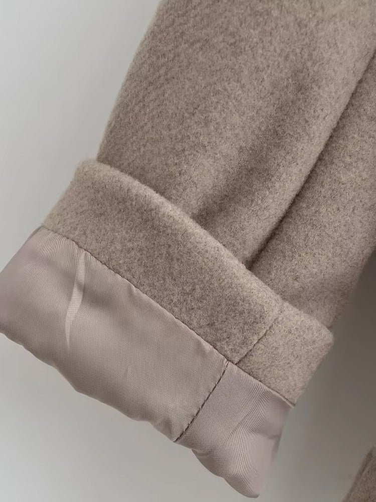 Magdalena | Doppelreihiger Wollmix Mantel Damen