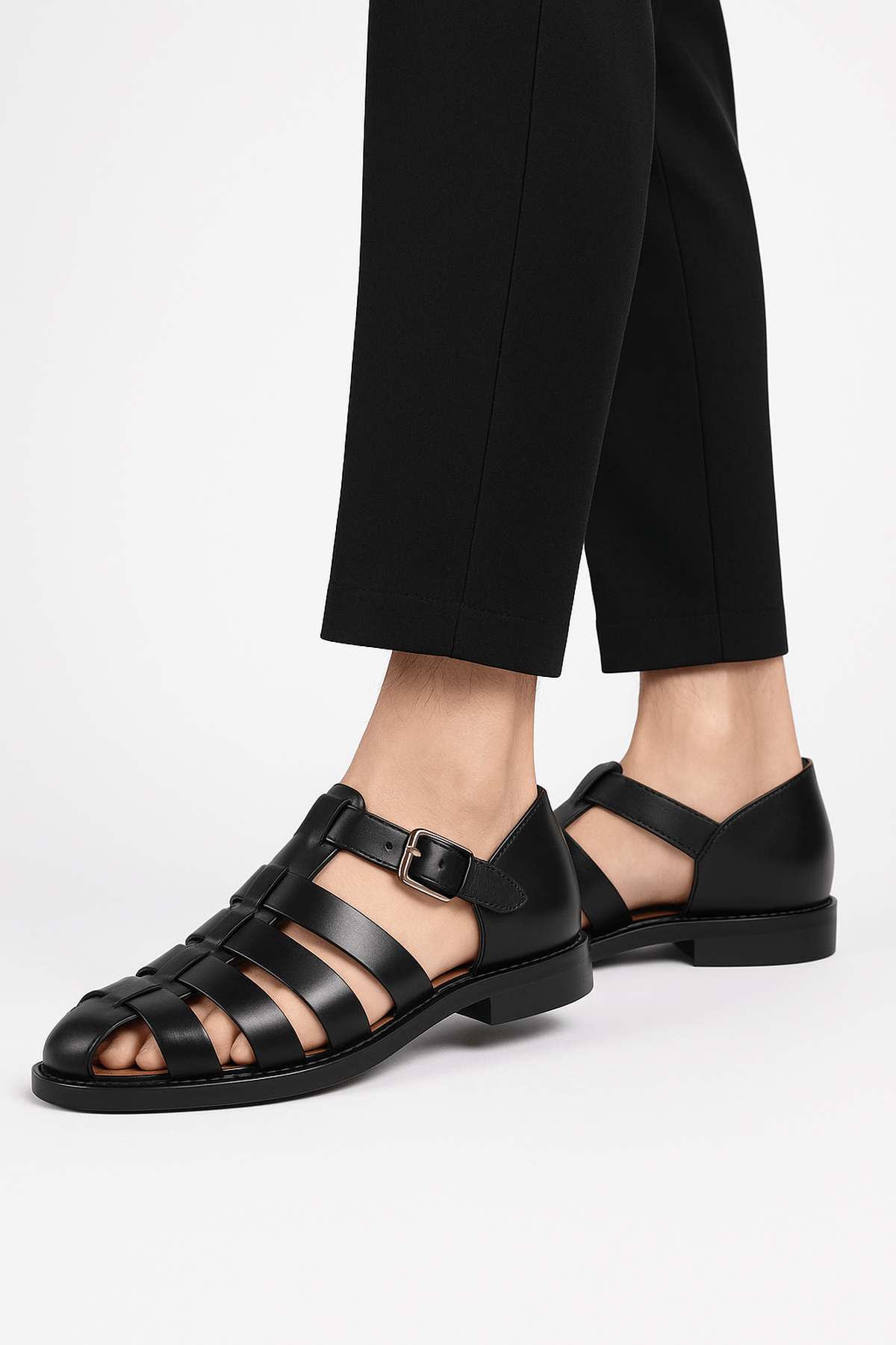 Hans | Herren Klassische Sandalen mit Schnallenriemen